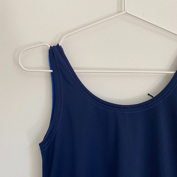 NWT Hirsuit Reversible One-Piece Retro Swim Navy/Cobalt, by Otherwild - Picture 2 of 15